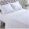 VISION - Lenzuolo piano - 100% cotone - Colore: Bianco - 270 x 300 cm - Letto matrimoniale - Fibre naturali - Tessitura fitta - Tessuto morbido e traspirante - Certificato Oeko-Tex