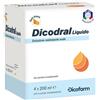 Dicofarm DICODRAL LIQUIDO SOLUZIONE REIDRATANTE ORALE 4 X 200 ML