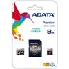 ADATA 8GB SDHC ASDH8GUICL10-R Premier 10 30/10 MB/s Classe 10