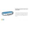 NewPlast 0885 LINER RICAMBIO PISCINE IN ACCIAIO ANTIGUA 760x460x132 h OVALE COLORE SABBIA O BLU