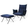 MAGIS poltrona con poggiapiedi pouf ottoman OFFICINA HIGH BACK - SD2287+SD2267-5142