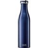 Lurch 240862 - Thermos per bevande calde e fredde, in acciaio INOX, a doppia parete, 0,75 l, colore: Blu metallizzato