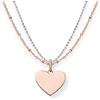 Thomas Sabo Collana Donna Love Bridge Cuore Argento 925 LBKE0004-001-12-L45v
