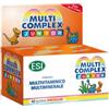 ESI Multicomplex Junior integratore di vitamine e minerali gusto frutti di bosco 42 tavolette a forma di dinosauro