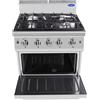 Cook Rite Cucina a gas 4 fuochi con forno a gas allforfood cv9i4dq1 linea cook