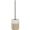 Sealskin Sphere Scopino e portascopino da WC, Porcellana, Sabbia del Deserto, 37,5 x 10 x 10 cm