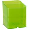 Exacompta - Cod. 67735D - Confezione da 10 Portapenne per scrivania Pen-Cube Chromaline - 2 scomparti di dimensioni ed altezze diverse - Dimensioni (PxLxA): 7,4x7,4x9,3 cm - Verde anice traslucido