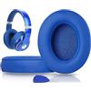 SoloWIT® Cuscinetti Auricolari Di Ricambio per Beats Studio 2 e Studio 3 Wired/Wireless Cuffia con morbida pelle proteina/memory foam/nastro adesivo forte - Blu
