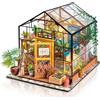ROBOTIME DIY Miniature House Cathy's Flower House Miniatura Miniature da Costruire per Adulti e Ragazzi, Diorama Creativo Ideale Regalo per la Festa Della Mamma