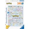 Ravensburger - Puzzle Pokémon per Adulti, 500 Pezzi, Idea Regalo per Lei o Lui, Gioco da Tavola, 49x36 cm