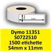 Dymo Etichette per Dymo 11351 S0722510 54 x 11 mm Permanente 1500 et