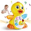 MOONTOY Musicali Giochi Bambini 1 Anno,Regalo Bambino per Ragazzi di 1 2 Anno con Luci/Suoni,AnatraGiochi per Neonati 6-12 Mesi,Educativi interattivo Gioco Natale Regalo Bambino 9 12 18 Mesi