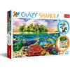 Trefl, Puzzle, Isola Tropicale, 600 Elementi, Forme Pazze, Qualità Premium, per Adulti e Bambini da 10 anni