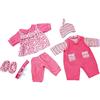 Bayer Design- Vestiti per Bambole, Colore Pink, 84619AA, 42-46 cm