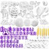 WJMY Stampi per Cake Design Stampini per Fondente 84 Pezzi Attrezzi per Dolci Contiene Lettere, Numeri e Fiori, Attrezzi di Modellazione