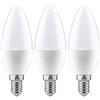 Paulmann 28538 Lampadina LED candela 3 lampadine da 5,5 Watt opale lampadina a bulbo illuminazione 2700 K E14