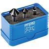 PFERD Set di 3 frese coniche HSS | 90°, Ø 6,3 - 16,5 mm, DIN 335 C, HICOAT | 25202158 - per svasare viti a 90°