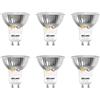 DiCUNO Lampadina LED GU10 5W, Equivalente 50W alogena, 430lm, Bianco freddo 6000K, Non dimmerabile, 220-240V, Angolo ampio 120°, Faretto LED per interni, 6 Pezzi