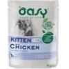 Oasy Bocconcini Kitten con pollo - 6 bustine da 85gr.