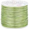 BENECREAT 235m 0.8mm Filo di Alluminio Resistente All'appannamento Filo Metallico da Scolpire Pieghevole per Lavori di Perline Artigianali di Gioielli, Giallo Verde