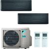 DAIKIN CONDIZIONATORE DAIKIN STYLISH NEW REAL BLACKWOOD DUAL SPLIT 9000+12000 BTU INVERTER R32 2MXM40M A++/A++ WIFI