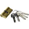 TESA ASSA ABLOY T6553030L Cilindro europeo T60, 30/30 mm, camma lunga (leva lunga), Messing, protezione antitrapano, per uso residenziale e commerciale