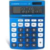 OSAMA - Calcolatrice da Tavolo per Ufficio con 12 Cifre, 3 Tasti Memoria e Doppia Alimentazione - Calcolatrice Professionale Grande con Mark Up per Lavoro e Università, 3.6x11.5x15.5 cm, Blu