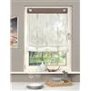 Home fashion 91357 860 - Tenda a Pannello con Occhielli, in Organza e Voile, Dimensioni: 140 x 80 cm