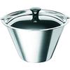 Artame ART35516 bagnomaria-Stampo per budino, in Acciaio Inox, Colore: Argento, Acciaio Inox, Argento, 16x9,5x14 cm
