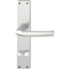 Hoppe Maniglia Birmingham - su piastra lunga WC, per porte dello spessore di 37 - 42 mm, argento anodizzato, 1 pezzi, 2668223