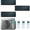DAIKIN CONDIZIONATORE DAIKIN STYLISH NEW REAL BLACKWOOD TRIAL SPLIT 7000+7000+12000 BTU INVERTER R32 3MXM52N A+++ WIFI