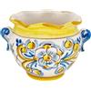 CERAMICHE CALTAGIRONE Portavaso Ceramica cm 15
