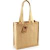 Westford Mill Borse di juta Clea con tessuto laminato personalizzate o neutre