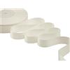 Furlanis - Nastro Doppio Raso, Tessuto Italiano - Bianco Naturale, 25 mm x 50 m