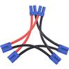 FLY RC 2PCS EC5 Series Connettore 12AWG 2-Maschio 1-Femmina Cavo di connessione seriale 3.93inch RC Lipo Connettore Batteria
