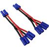 FLY RC 2pcs EC5 Cavo 2-Maschio a 1-Femmina Cavo Adattatore Parallelo 12awg 3.93in per Batteria RC LiPO