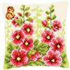VERVACO Kit Cuscino Punto Croce MALVAROSE Set Ricamo Principianti Cuscini Gobelin Decorativi ca. 40 x 40 cm Accessori per Lavoretti Creativi DIY Casa Decor Hobby Adulti Cross Stitch