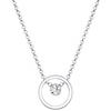 Elli Collana da Donna in Argento 925 con Cristallo Bianco