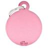 MY FAMILY MEDAGLIETTA BIG ROUND ALUMINIUM PINK MFB19