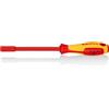 KNIPEX Chiave a bocca esagonale con impugnatura giraviti isolati con manici rivestiti in materiale bicomponente, collaudati VDE 232, 98 03 06
