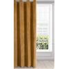 Eurofirany ria Oscurante, Occhielli-1 pz, Tenda Extra Lunga, Elegante, Tinta Unita, Soggiorno, Camera da Letto, Densità 290 g/m², Poliestere, Giallo Miele, 140x250 cm