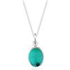 Elli Collana da Donna Ciondolo Gemma Howlit Turchese in Argento Sterling 925