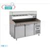BANCO PIZZA REFRIGERATO 2 PORTE, vetrina refrigerata profonda 380 mm, capacit 5 bacinelle GN 1 3 (mm 325x175) + 1 bacinella GN 1 2 (mm 325x265), temp.-2 +8 C, Ventilato, ECOLOGICO in Classe C,Kw.0,275, V.230 1,Peso 271 Kg,dim.mm.1510x800x1400h