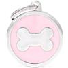 MY FAMILY MEDAGLIETTA PINK BIG CIRCLE BONE MFCH17PINKBONE