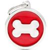 MY FAMILY MEDAGLIETTA RED BIG CIRCLE BONE N MFCH17REDBONE