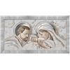Lupia Quadro con cornice Sacra Famiglia Giovy Bianca Argento 60x110 cm THE KISS CERAMIC MIX Glitter