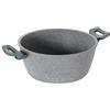 MOPITA SMART LIVING MOPITA ROCCIA VIVA Casseruola Antiaderente Ø 24 cm Padella per tutti i piani cottura (No Induzione), Rivestimento 5 strati Antigraffio, Manico Soft Touch