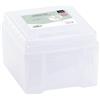 Vaessen Creative Scatola portaoggetti con 16 scatole, sistema di organizzazione, trasparente per utensili fai da te, gioielli e giocattoli