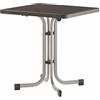 Decorazione Ardesia 70 x 70 cm Altezza 72 cm Struttura in Acciaio Sieger 211/G Tavolino Pieghevole da Giardino Piano Mecalit-PRO Colore: Grigio Ferro/Antracite 