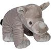 Wild Republic Cuddlekins Rinoceronte, Peluche di Animali, 30 cm, Peluche per Neonati, Peluche per Regalo di Compleanno Imbottitura Realizzata Partendo da Bottiglie Riciclate